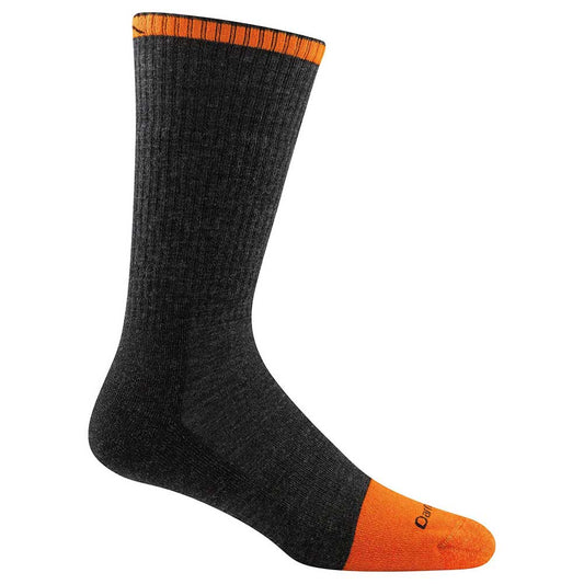 Darn Tough  Steely- ORANGE Graphite Sock ....Made in the USA
