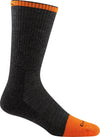Darn Tough  Steely- ORANGE Graphite Sock ....Made in the USA
