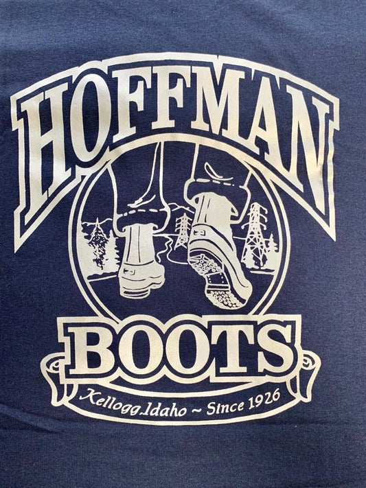 Navy/Silver Logo Tee